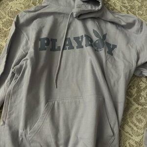 PLAYBOY Light Gray Hoodie